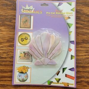 Jennifer's Mosaics real pre-cut scallop stained glass NIP